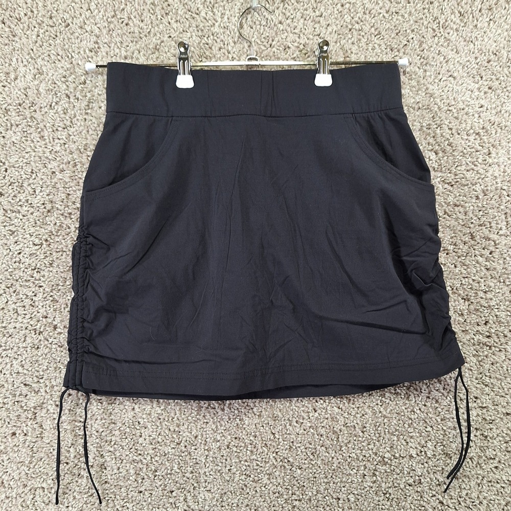Columbia Skort Women M Black Omni-Shield Anytime Casual Hiking Outdoor Skirt
